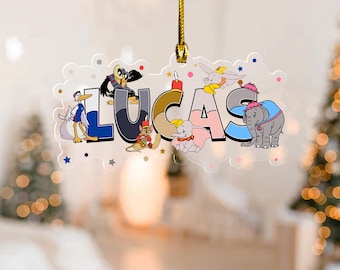 Custom Dumbo Ornament, Dumbo Disney Keepsake Ornament, Timothy Mouse Ornament, Disney Holiday Ornament, Christmas Keepsake C1KQ18