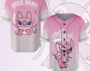 Personalized Angel Stitch Baseball Jersey , Baseball Jersey For Kids Adult, Custom Angel Stitch , Angel Stitch Jersey Birthday Gift NGQG10