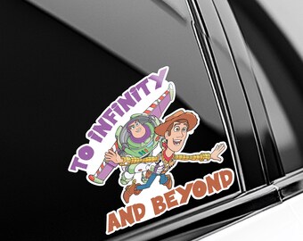Personalized Toy Story Disney Sticker, Toy Story Sticker, Buzz Lightyear Sticker, Disney Sticker, Kids Disney Gift, Car Bottle Decor JCQW04