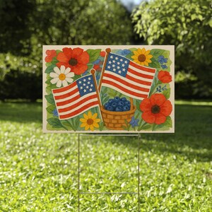4th of July Independence Day House Flag, American Independence, 4th July Yard Decor, USA Porch Flag, Independence Day House Decor JCNO12
