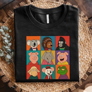 Custom Sing Movie 2D Design Matching Shirt, Sing Pig Birthday, Sing Family Halloween Costume Tee, Sing Birthday Party Boy Girl Kids JCOU20