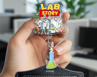 Disney Toy Story Lab Week Badge Reel, Buzz Lightyear Woody Jessie Bo Peep Retractable ID Badge Holder, You've Got a Friend In Me D2N416