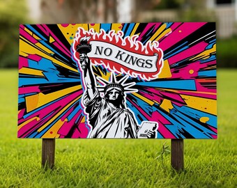 Resistance Yard Sign, Resist Hate Lawn Sign, Anti-Trump Sign, Resist Racism Gift, Resist Fascism Yard Sign Anti MAGA, Democracy Sign NGPR26