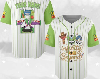 Camiseta de béisbol personalizada de "Two Infinity And Beyond" para cumpleañeros, camiseta de béisbol de cumpleaños de Toy Story, camiseta de cumpleañero D2OE22