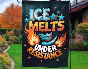 Anti ICE Flag, Ice Melts Under Resistance Flag, Anti Trump Flag, Abolish ICE Flag, Anti Maga Flag, Human Rights Flag, Liberty Flag C1HO17