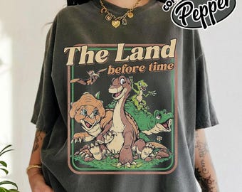 Retro The Land Before Time Comfort Colors Shirt, Dinosaur Friends Nostalgia Tee JDJW07