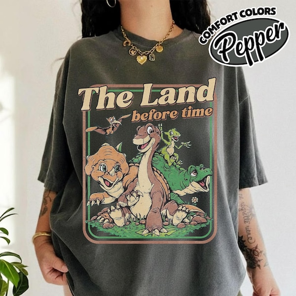 Retro The Land Before Time Comfort Colors Shirt, Dinosaur Friends Nostalgia Tee JDJW07