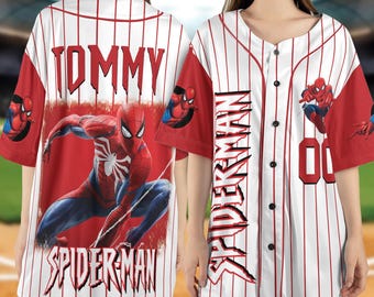 Personalize Spidey And His Amazing Friends Cute White Color, Custom Spider Verse Baseball Jersey Team, Disney Baseball Team Outfit NGRJ23
