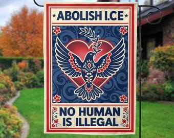 Abolish ICE Flag-Protest Flag,Political Flag,Leftist Flag,Abolish ICE Flag,Save the Constitution,Fuck Flag,Resist Garden Flag G6GX39