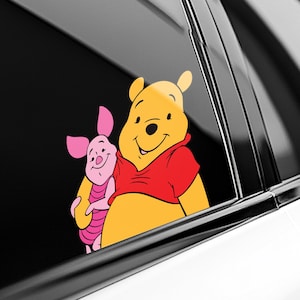 Cute Winnie the Pooh Peeker Peeking Car Decals Wall Art Decor Bumper Stickers Cartoon Waterproof Classic Disney Characters C1G428
