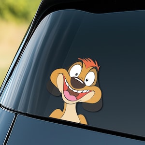 Disney Lion King Peeker Peekaboo Sticker, Funny Car Decal, Simba Nala Timon Pumbaa Vinyl Sticker,Cute Disney Car Accessory NGR312-3