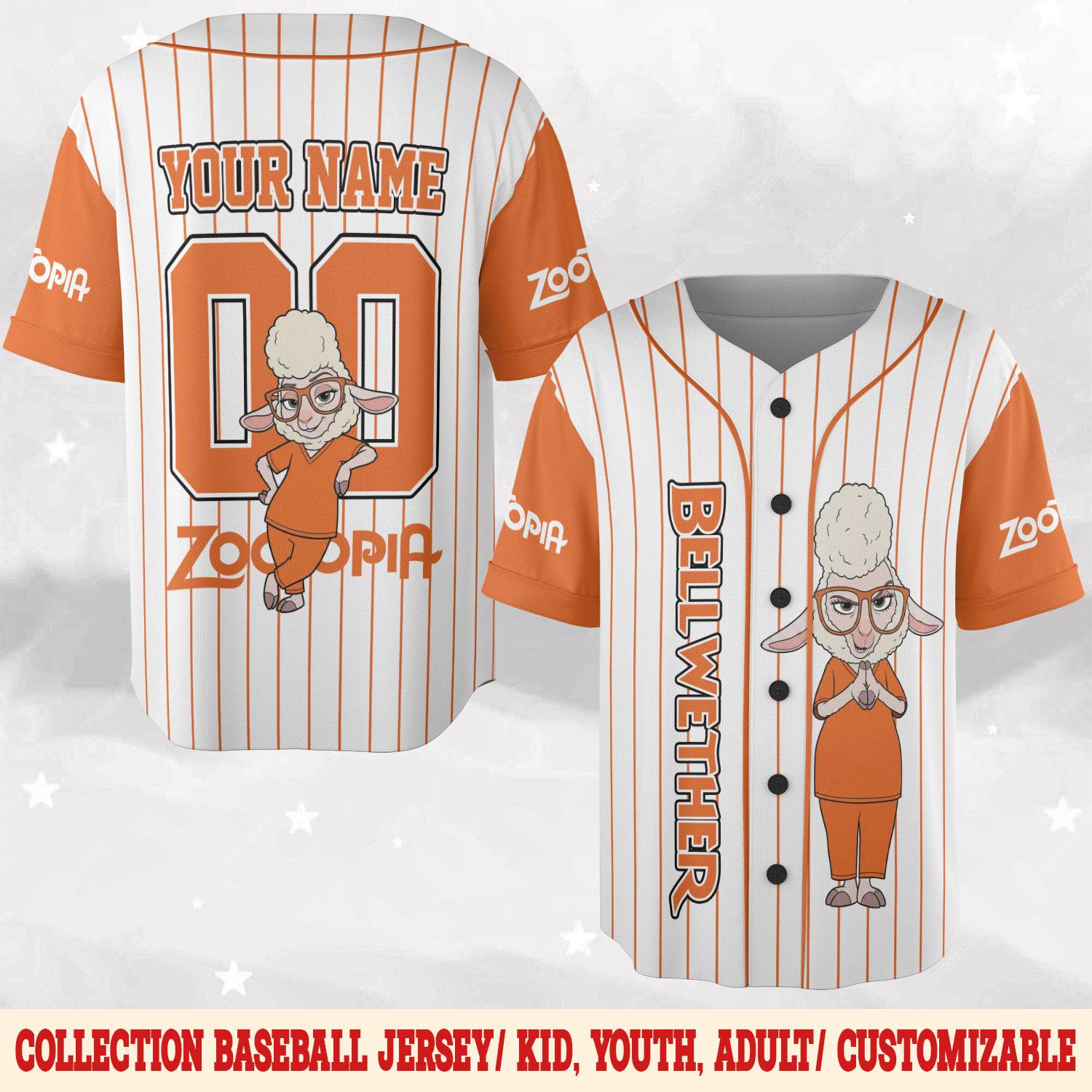 Discover Disney Zootopia 2 Movie Baseball Jersey, Bell Wether Birthday Shirt, Disneyland Birthday Family Matching