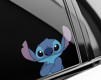 Disney Lilo Stitch Peeker Peeking Sticker, Car Waterproof for Water bottles, laptops, Funny Stitch Disney Stickers C1IW55-1