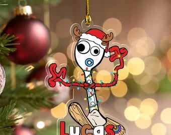 Personalized Toy Story Forky Acrylic Ornament, Toy Story Christmas Ornament, Disney Family Ornament, Xmas Gift Christmas D2MY28
