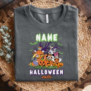 Disney Mickey&#39;s Not So Scary Halloween Party 2025 Shirt, Custom Halloween Family Matching Shirt, Mickey and Friends Halloween Tee NGSX13