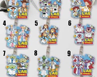 Lab Week 2026 Badge Reel, Lab Story Badge Holder, Cute Medical Badge Reel for Lab Tech, Nurse Gift, Retractable ID Reel G6HH06