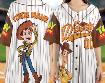 Custom Toy Story Woody Birthday Baseball, Disney Vintage Toy Story Baseball Jersey Disneyworld Trip, Birthday Gift for Disney Fans NGRK04