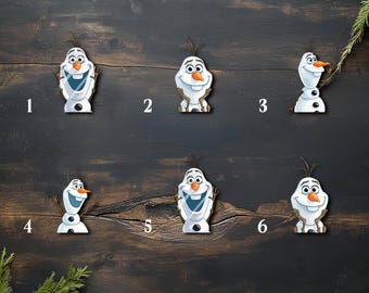 Frozen Olaf Peekaboo Peeker Peeking Car Window Decal, Bumper Waterproof Vinyl Sticker, Funny Chill Snowman, Pack Stickers D2KG18