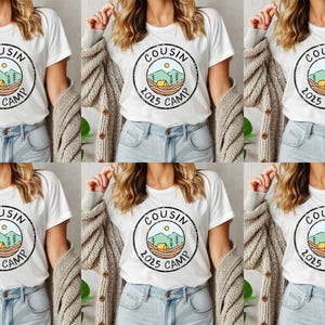 Cousin Camp 2025 Shirt, Cousin Crew 2025 Shirt, Matching Cousin Shirts,Summer Cousin Shirts,Summer Family Reunion D2FU21