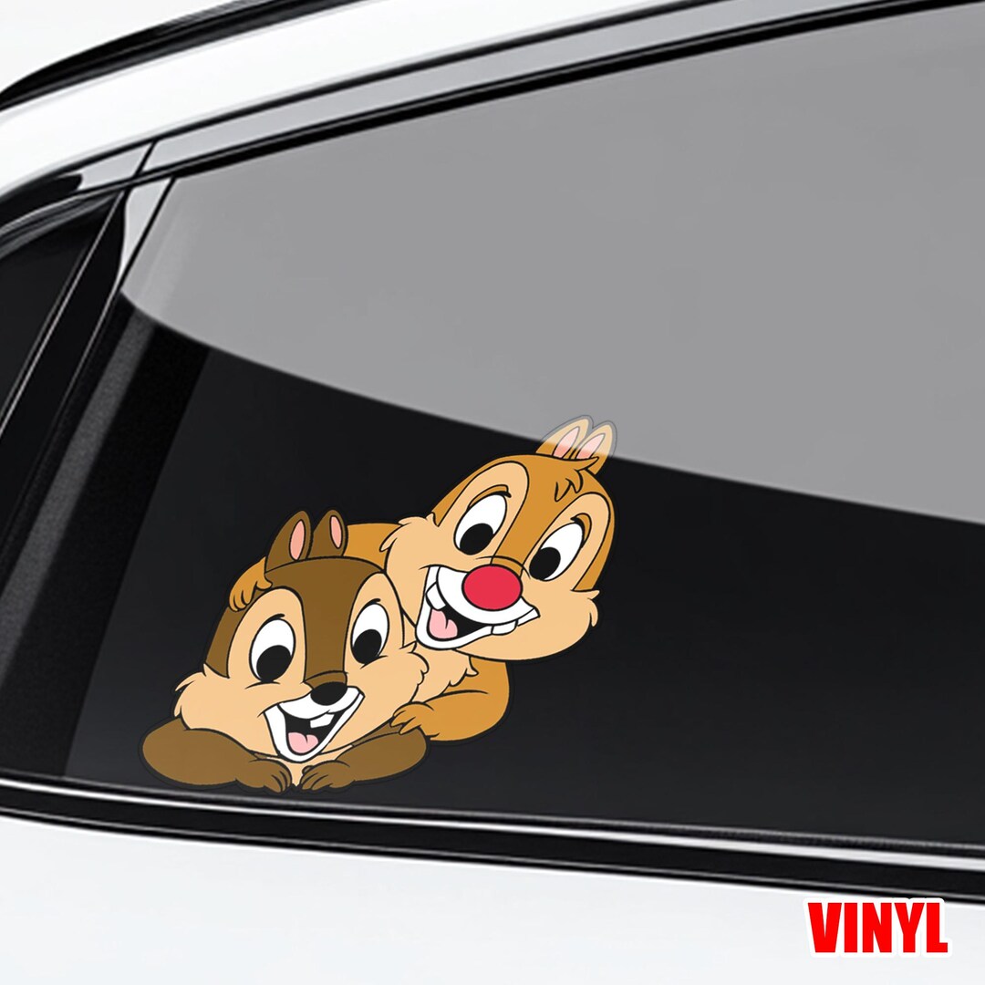 Chip 'n' Dale Peeker Peeking Peekabo Car Decals Laptop Bumper Stickers ...