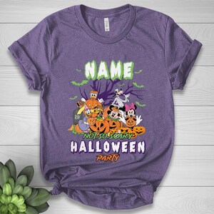 Disney Mickey&#39;s Not So Scary Halloween Party 2025 Shirt, Custom Halloween Family Matching Shirt, Mickey and Friends Halloween Tee NGSX13