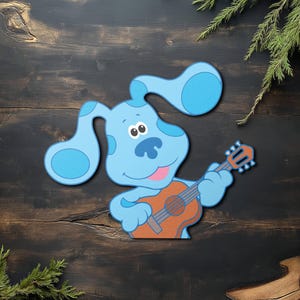 Peeker Peeking Blue Cuties Bundle Peekaboo Car Window Decals - Bumper Waterproof Stickers - Pack Stickers, Blue Dog Clues Stickers JCND16-3