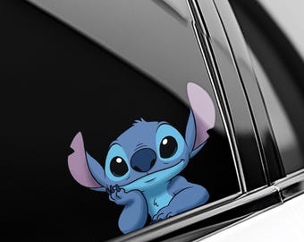 Disney Lilo Stitch Peeker Peeking Sticker, Car Waterproof for Water bottles, laptops, Funny Stitch Disney Stickers C1IW55-3