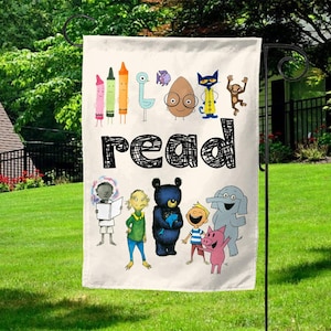 Read Book Change The World Flag, Free Library Flag, Book Garden Flag, Book Lover Gift, Book Lover Decor, Welcome Sign, Garden Decor G5M106