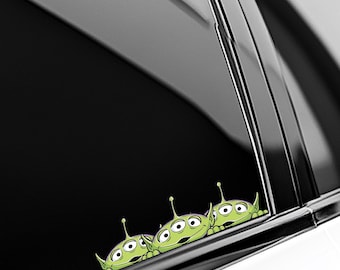 The Claw Peeker Car Vinyl Decal / Alien Peeker Sticker / Luggage Skateboard Laptop Decal / Alien Sticker BZHQ08