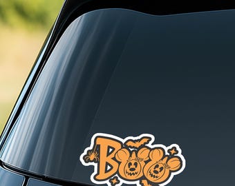 Disney Mickey Halloween Boo Mansion Sticker Waterproof Disney Laptop Stickers/ disney not so scary halloween planner stationery decal BZHW26