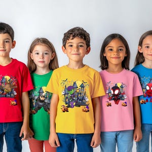 Spidey and His Amazing Friends Halloween Group Shirt, Disney Spidey Halloween Shirt, Halloween Spidey Shirt, Halloween Matching D1MD03