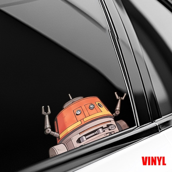 Chopper Sticker, C1-10P, Star Wars Rebels Droid Vinyl Decal for Car, Laptop, Water Bottle, Notebook, Journal, Planner D2KQ04