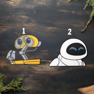 Eve from Wall E Peeker Peeking Car Decals Wall Decor Bumper Cartoon Stickers Waterproof Laptop Tumblers Disney Movie Characters C1F227