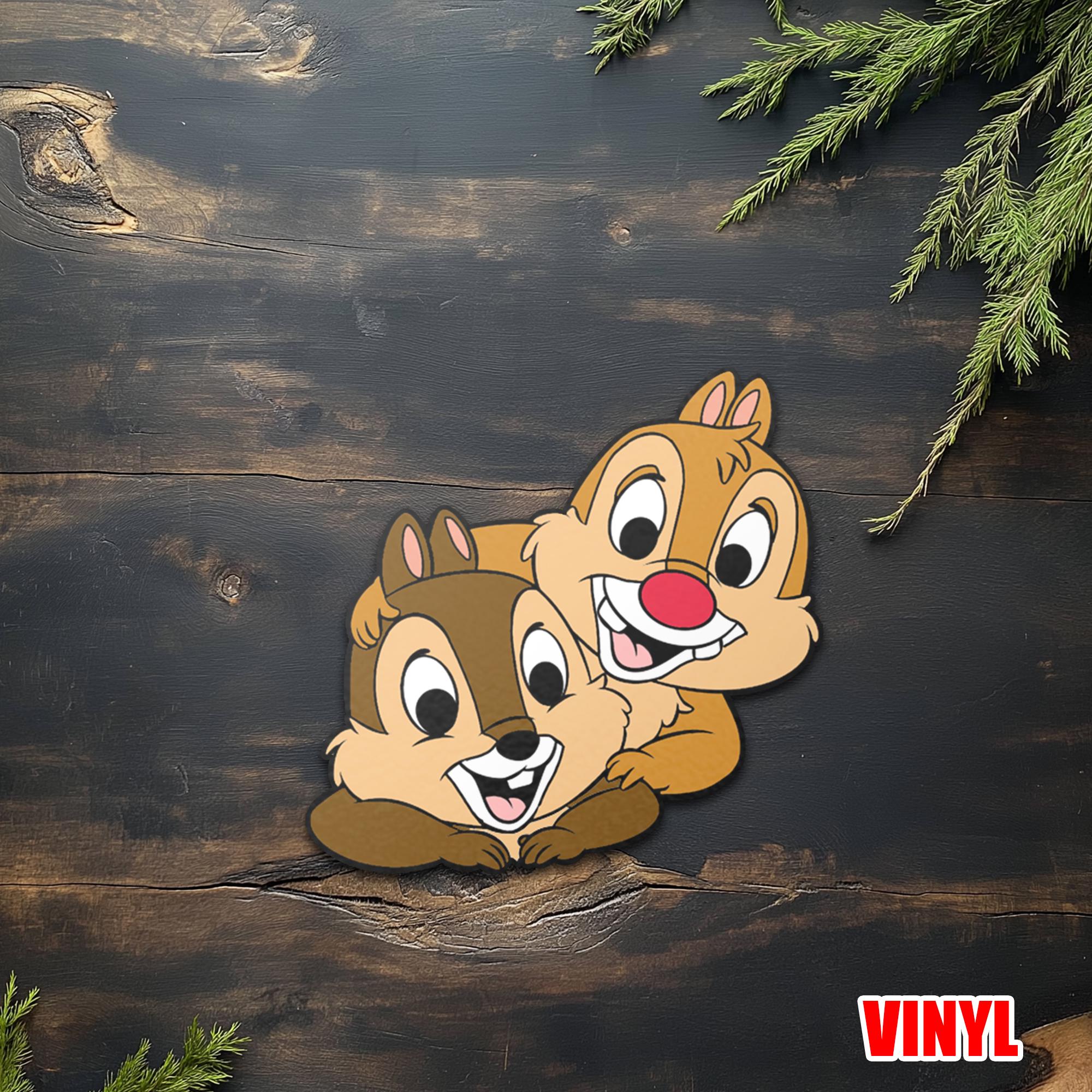 Chip 'n' Dale Peeker Peeking Peekabo Car Decals Laptop Bumper Stickers ...