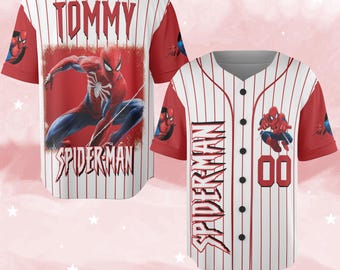 Personalize Spidey And His Amazing Friends Cute White Color, Custom Spider Verse Baseball Jersey Team, Disney Baseball Team Outfit NGRJ23