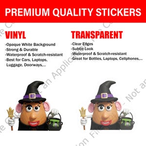 Disney Toy Story Mr And Mrs Potato Peekapoo Sticker, Waterproof for Water bottles, laptops, and more, Disney Stickers D2JB04-02 image 9