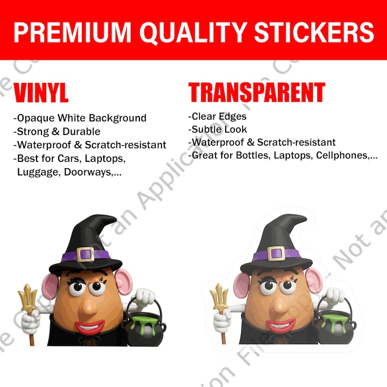 Disney Toy Story Mr And Mrs Potato Peekapoo Sticker, Waterproof for Water bottles, laptops, and more, Disney Stickers D2JB04-02 image 9