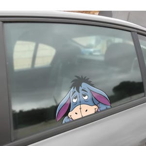 Eeyore Peeking Peek Peekabo Peekers Bumper Window Vinyl Decal Disney Movie Winnie the pooh Stickers C1JC30