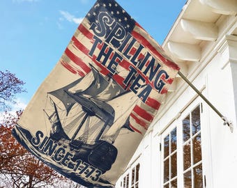 Fourth of July Flag, Retro July 4th Garden Flag, Funny July 4th Outdoor Decor, 4th of July Flag Independence Day Flag, Patriotic Gift NGRJ01