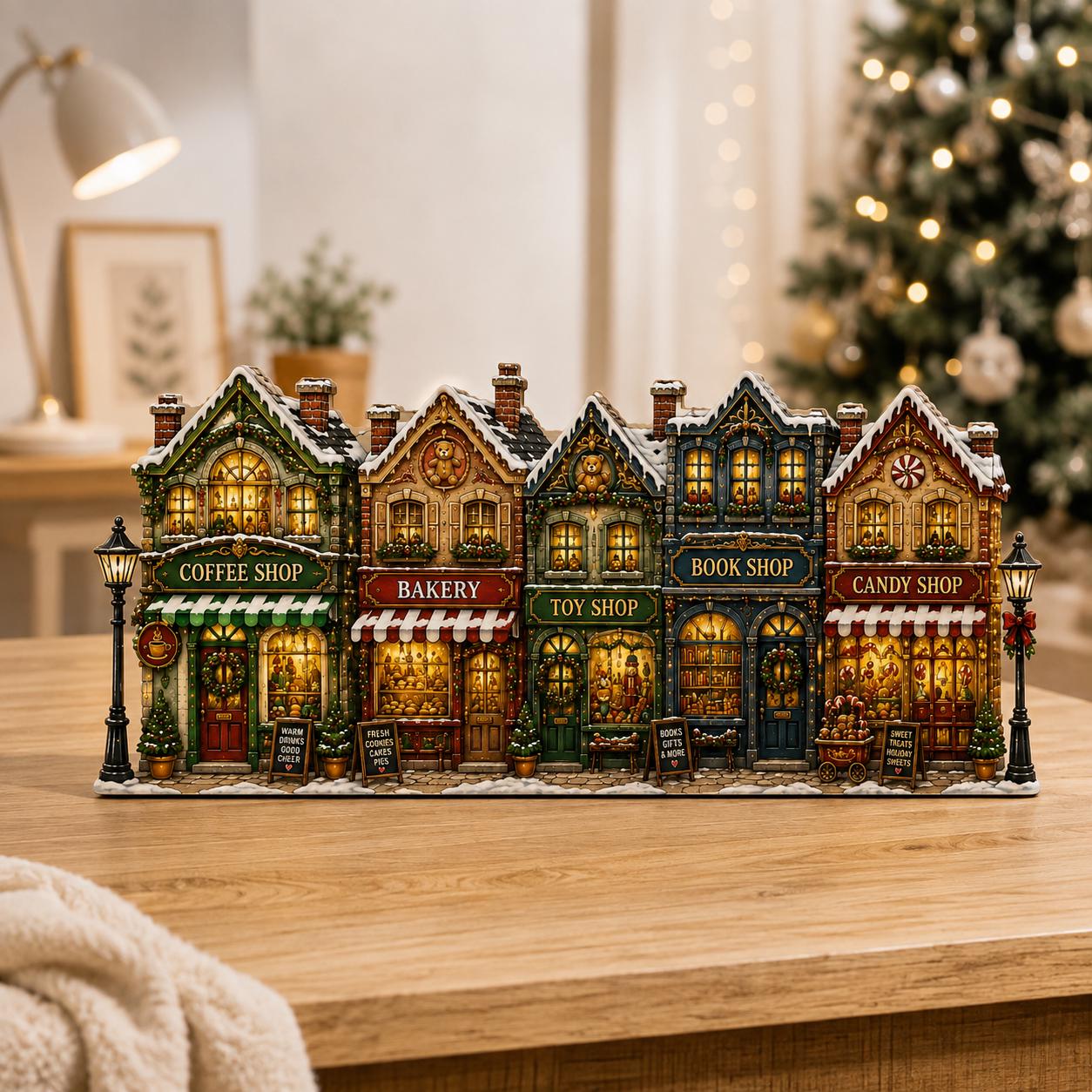 Christmas Village Coffee Shop - Etsy