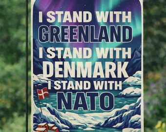 Save Greenland Arctic Heritage Flag, Greenland Not For Sale Flag, Paws Off Greenland Yard Flag, Greenlandian Political Statement G6GX33