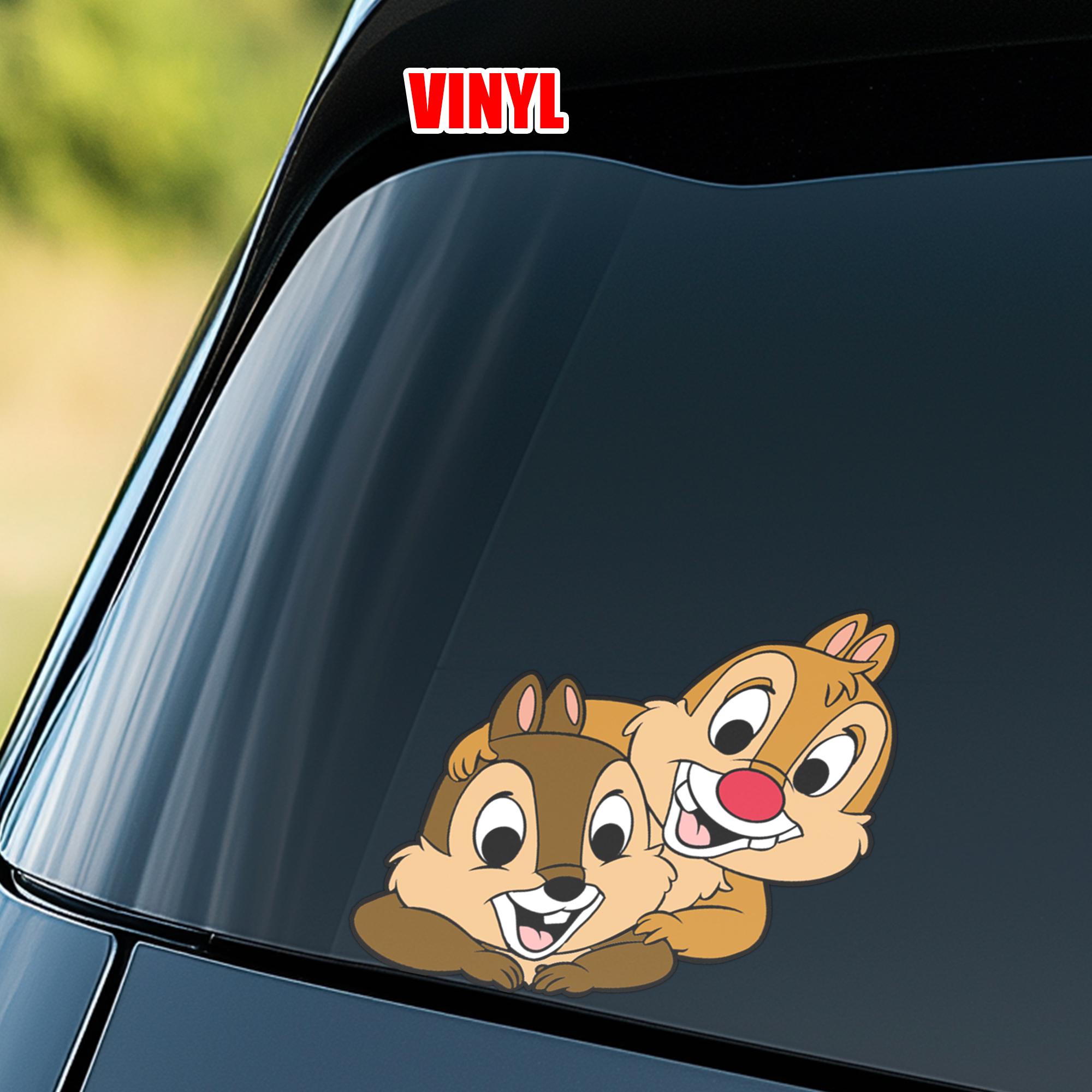 Chip 'n' Dale Peeker Peeking Peekabo Car Decals Laptop Bumper Stickers ...