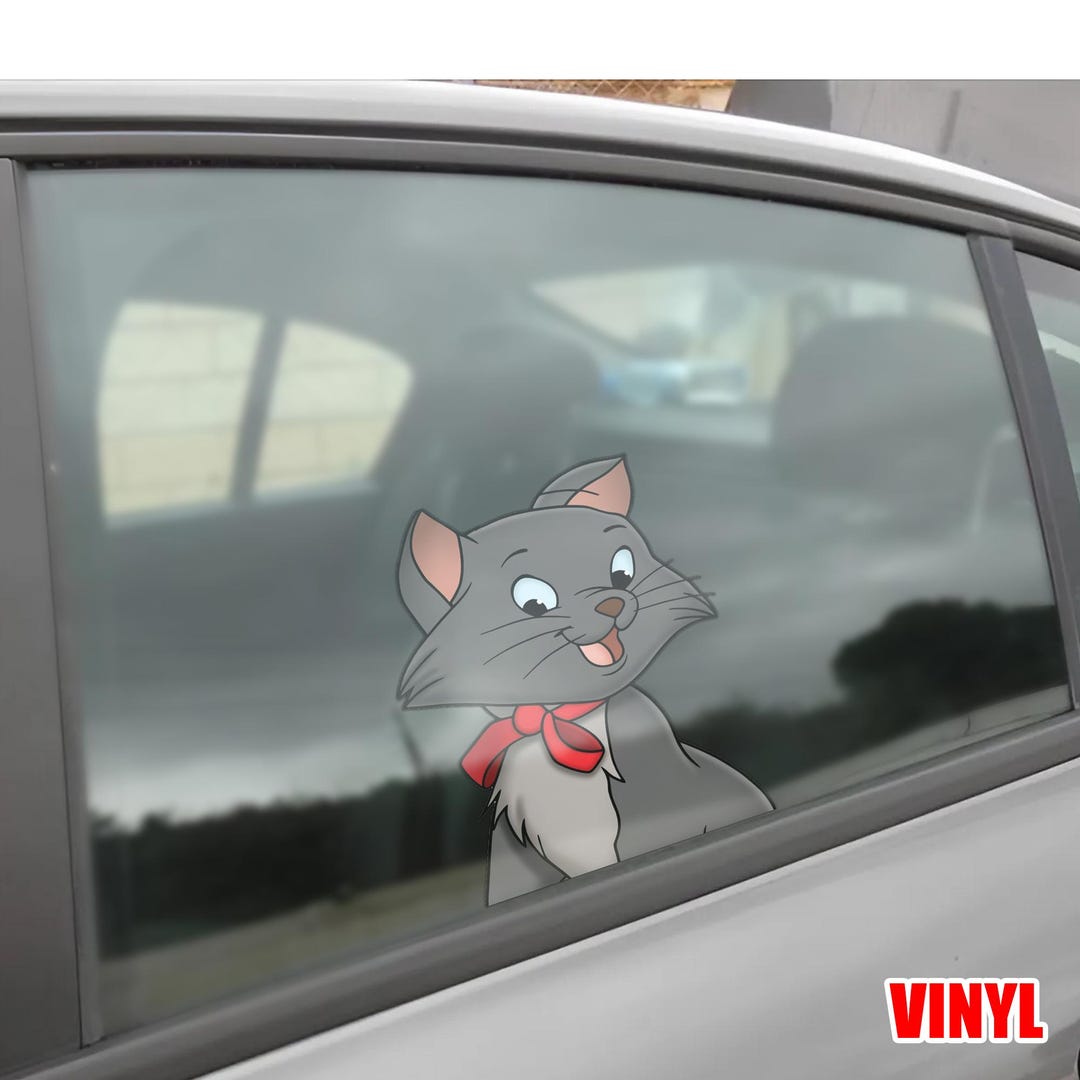Disney Cats Sticker, the Aristocats Magnet Sticker Cheshire Figaro ...