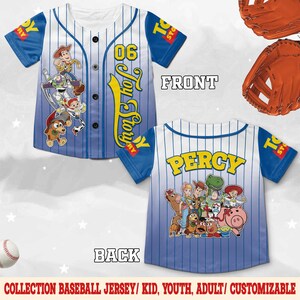 Custom Toy Story Baseball Jersey, Disney Toy Story Baseball Jersey, Disney Baseball Team Outfit, Toy Story Jersey Gift C1H331