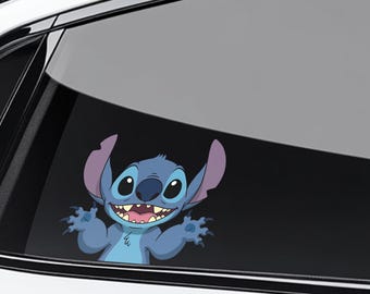 Disney Lilo Stitch Peeker Peeking Sticker, Car Waterproof for Water bottles, laptops, Funny 2025 Stitch Disney Stickers C1IW55-2