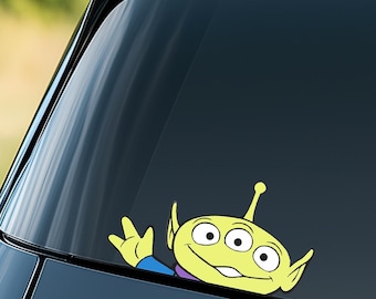 Disney Toy Story Aliens Peekapoo Sticker, Green Alien Waterproof for Water bottles, Alien Pack Sticker laptops Disney Stickers NGRL21-01