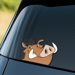 Lion King Peekaboo Sticker, Disney Characters Car Decal, Simba Nala Timon Pumbaa Vinyl Sticker, Cute Disney Car Accessory NGR312-4