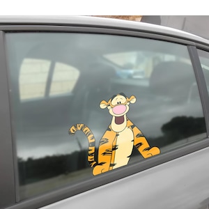 Tigger Peeking Peek Peekabo Peekers Bumper Window Vinyl Decal Disney Movie Winnie the pooh Stickers Cute Tiger C1JC24