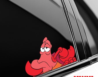 Sebastian Peeker Sticker, The Little Mermaid Sticker, Transparent/Clear/Matte/Clossy Waterproof Vinyl Sticker, Disney Sticker JCQ125
