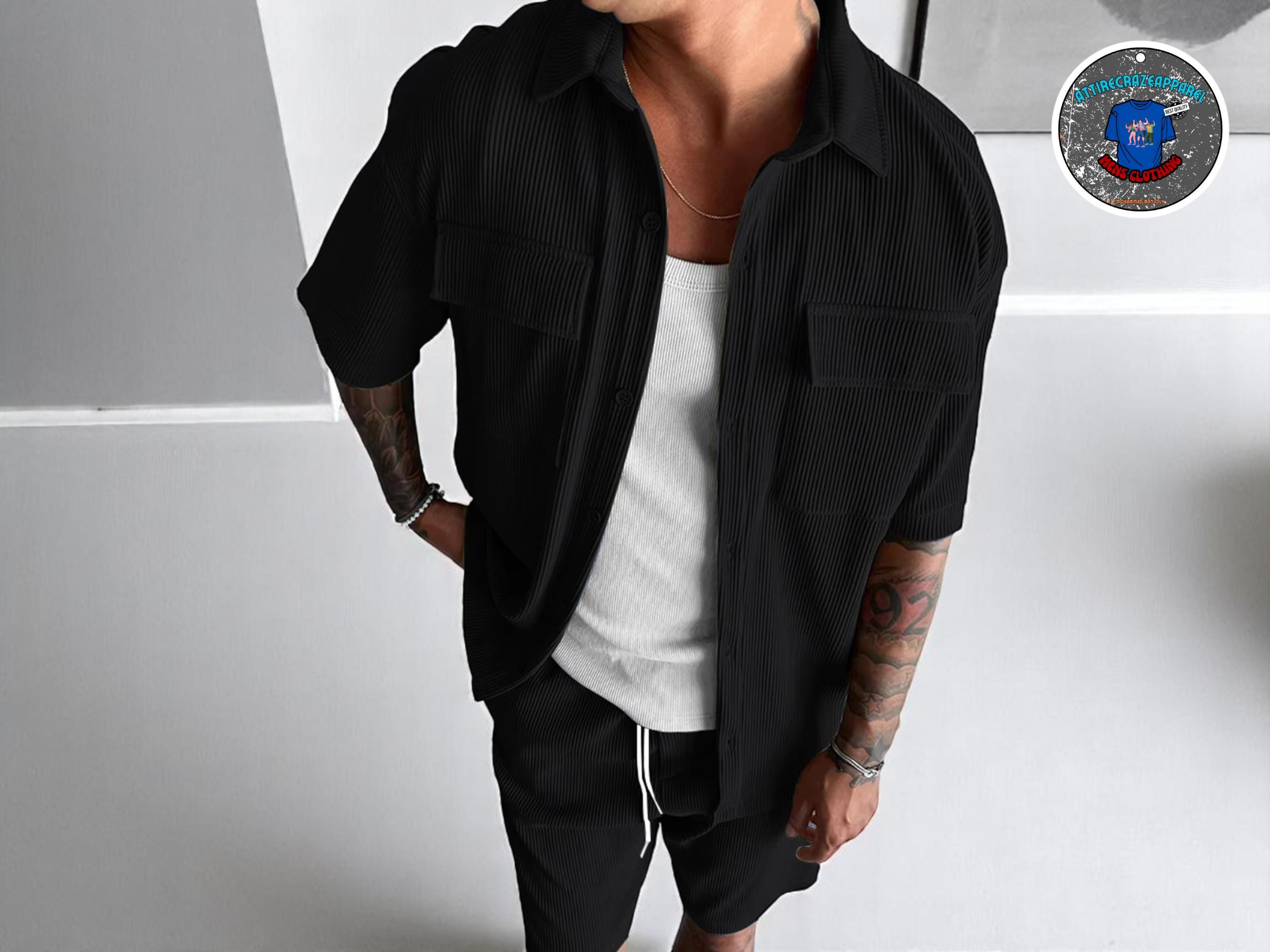 Men’s Summer Short Sleeve | Loose Fit Outdoor Shirt | Multi-Pocket Style Top | Streetwear Layered Look | Daily Casual Wear